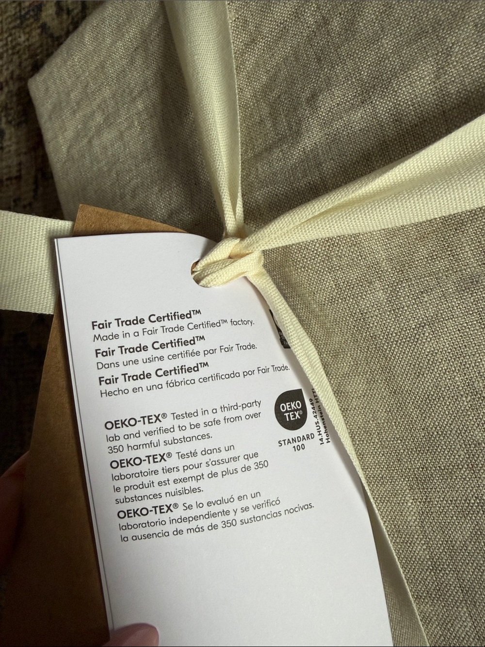 West Elm European Flax Linen Sham in Natural Color NEW size King Set of 2 - Picture 10 of 10